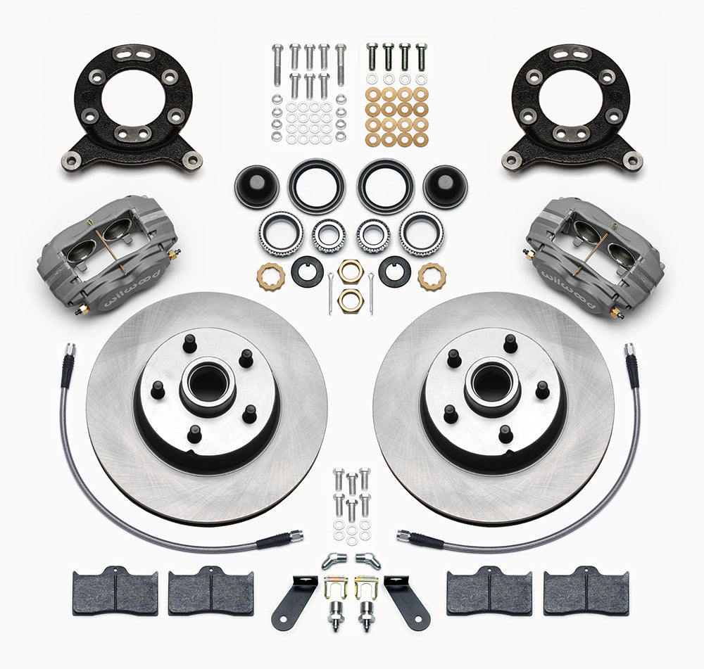 70-73 FORD MUSTANG KIT,FRONT,11.30" ROTORS,GRAY CALIPERS