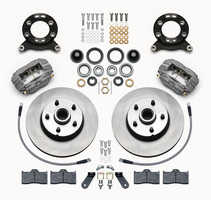 70-73 FORD MUSTANG KIT,FRONT,11.30" ROTORS,GRAY CALIPERS