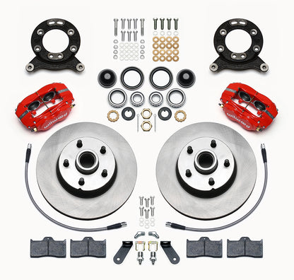 70-73 FORD MUSTANG KIT,FRONT,11.30" ROTORS,RED CALIPERS