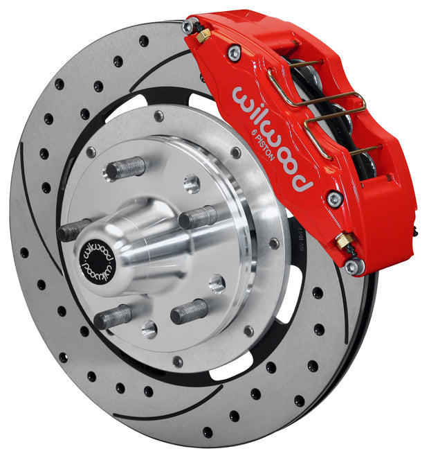 69-76 AMC BRAKE KIT,FRONT,DP6,12",DR,RED