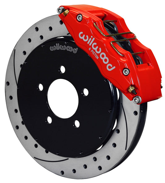 MAZDA 3 05-UP,FRONT,DP6,13",DRILLED,RED