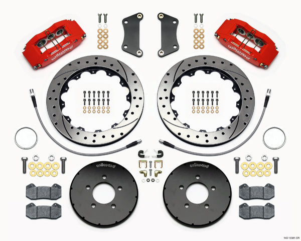MAZDA 3 05-UP,FRONT,DP6,13",DRILLED,RED