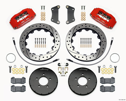 MAZDA 3 05-UP,FRONT,DP6,13",DRILLED,RED