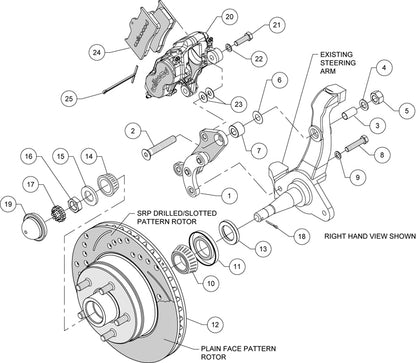 58-68 FORD/MERCURY KIT,FRONT,11.3",RED