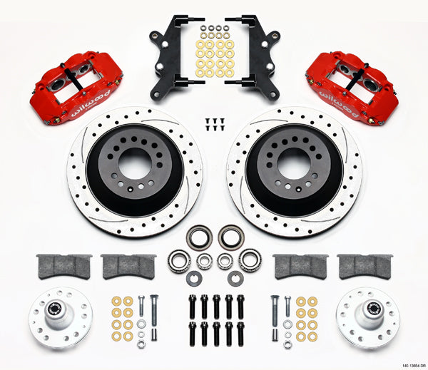 58-68 FORD/MERCURY KIT,FRONT,13",DRILLED,RED