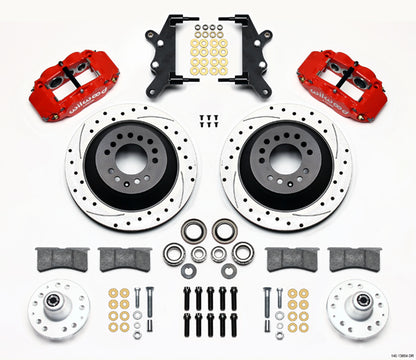 58-68 FORD/MERCURY KIT,FRONT,13",DRILLED,RED