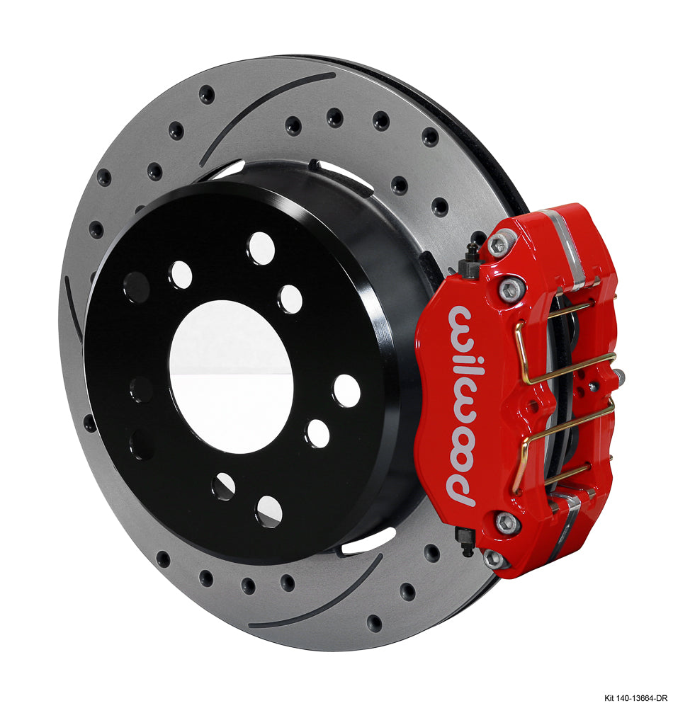 BIG FORD NEW KIT,5 x 5.5",REAR,12",DRILLED,RED