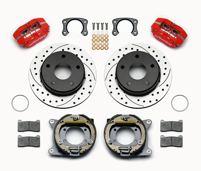 BIG FORD NEW KIT,5 x 5.5",REAR,12",DRILLED,RED