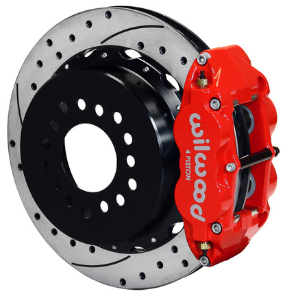 GM C-KIT,2.75",REAR PB,STAGGERED,13" DRILLED ROTORS,RED