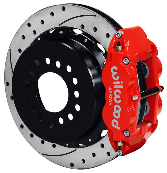 GM C-KIT,2.75",REAR PB,STAGGERED,13" DRILLED ROTORS,RED