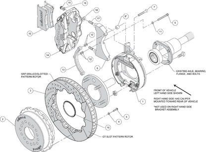 GM C-KIT,2.75",REAR PB,STAGGERED,13" DRILLED ROTORS,RED