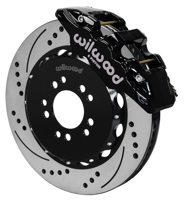 14-UP CORVETTE C7,FRONT,14.25" DRILLED ROTORS,BLACK