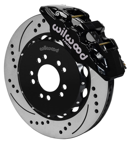 14-UP CORVETTE C7,FRONT,14.25" DRILLED ROTORS,BLACK