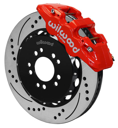 14-UP CORVETTE C7,FRONT,14.25" DRILLED ROTORS,RED