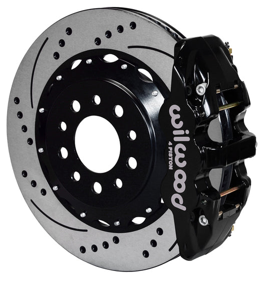 14-UP CORVETTE C7,REAR,14.25" DRILLED ROTORS,BLACK