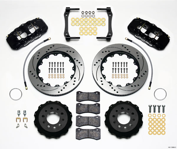 14-UP CORVETTE C7,REAR,14.25" DRILLED ROTORS,BLACK