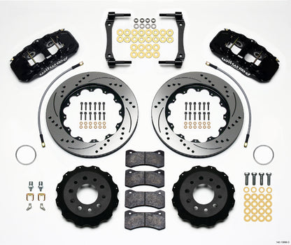 14-UP CORVETTE C7,REAR,14.25" DRILLED ROTORS,BLACK