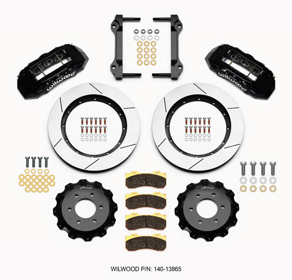 10-UP FORD F-150 FRONT DISC BRAKE KIT,TX6R 6 PISTON,15.50" ROTORS,BLACK CALIPERS