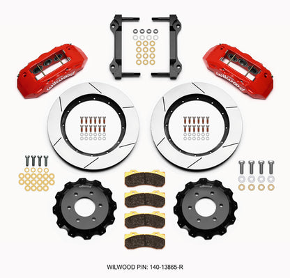 10-UP FORD F-150 FRONT DISC BRAKE KIT,TX6R 6 PISTON,15.50" ROTORS,RED CALIPERS