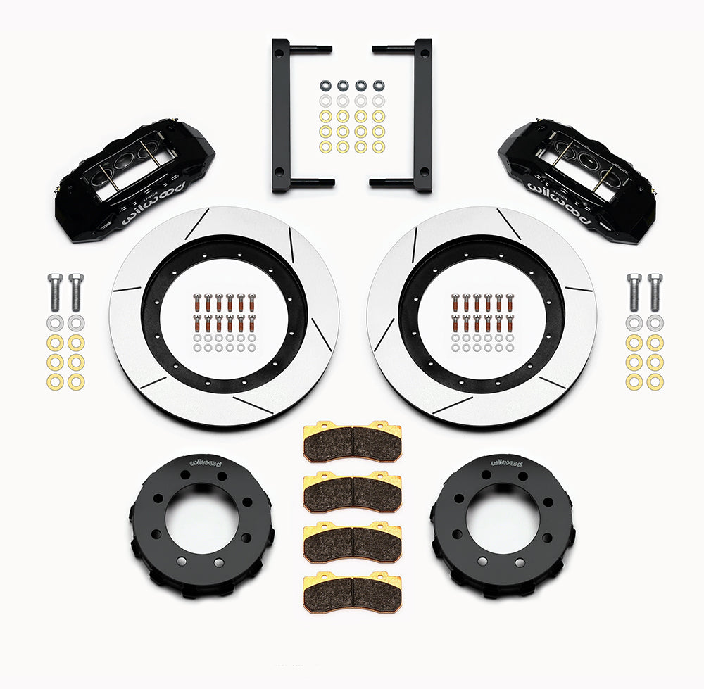 05-12 FORD F-250,F-350 4WD FULL DISC BRAKE KIT,LINES,6 PISTON,16"/15" ROTORS,BLK