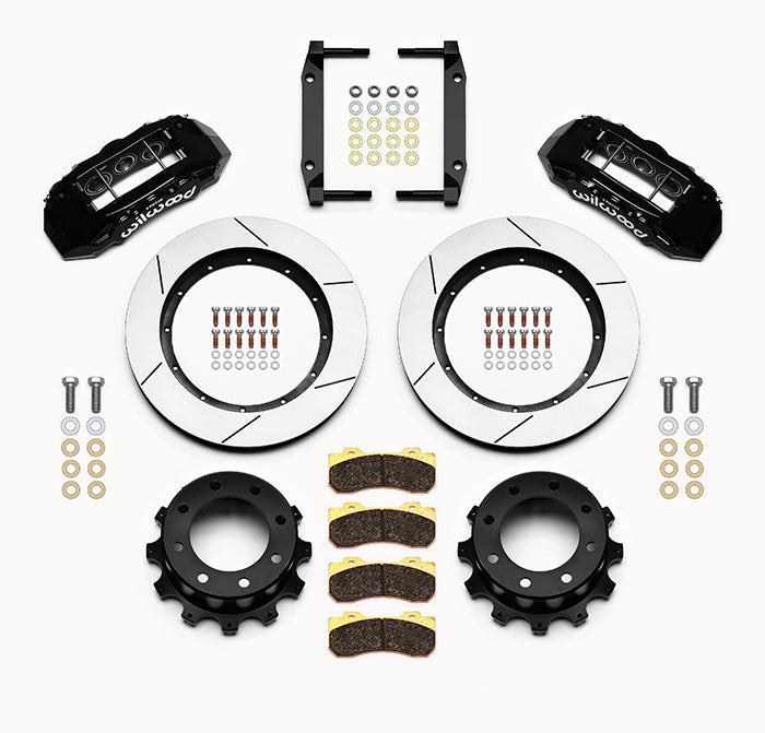 05-12 FORD F-250,F-350 4WD FULL DISC BRAKE KIT,LINES,6 PISTON,16"/15" ROTORS,BLK
