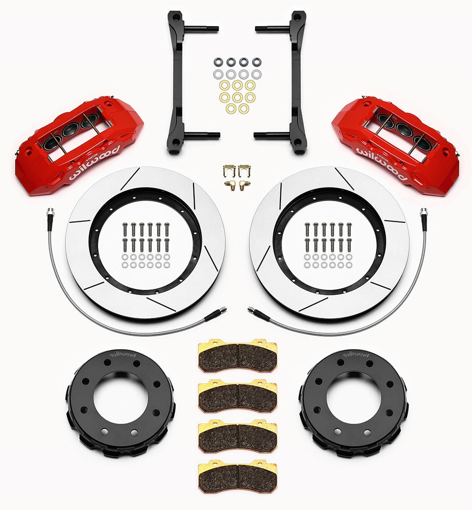 11-19 GM 2500HD,3500HD FULL DISC BRAKE KIT,13" ROTORS,RED CALIPERS