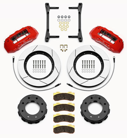 11-19 GM 2500HD,3500HD FULL DISC BRAKE KIT,13" ROTORS,RED CALIPERS