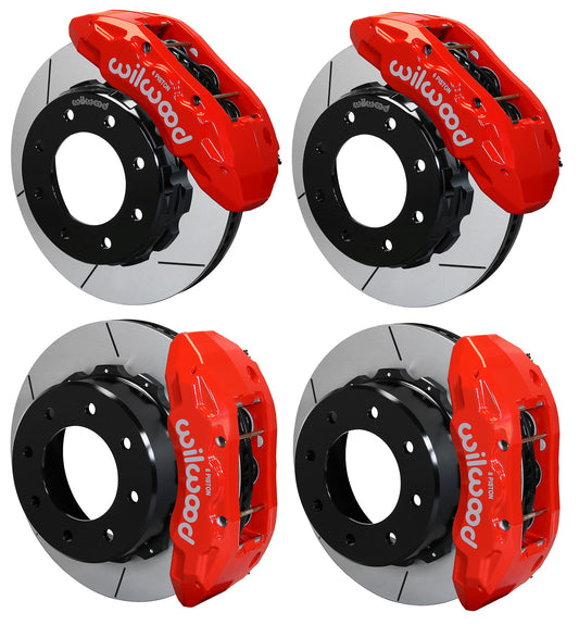 11-19 GM 2500HD,3500HD FULL DISC BRAKE KIT,13" ROTORS,RED CALIPERS