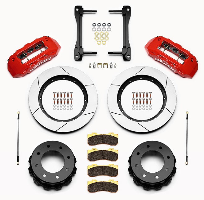 11-19 GM 2500HD,3500HD FULL DISC BRAKE KIT,13" ROTORS,RED CALIPERS