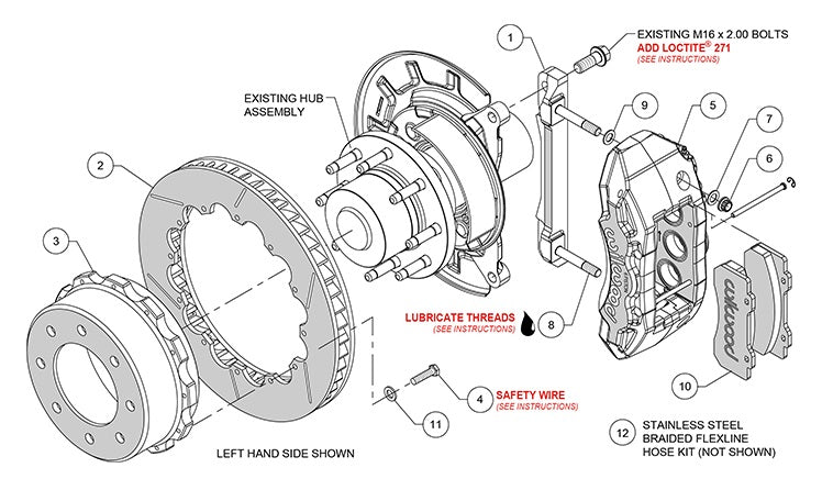 11-19 GM 2500HD,3500HD FULL DISC BRAKE KIT,13" ROTORS,BLACK CALIPERS
