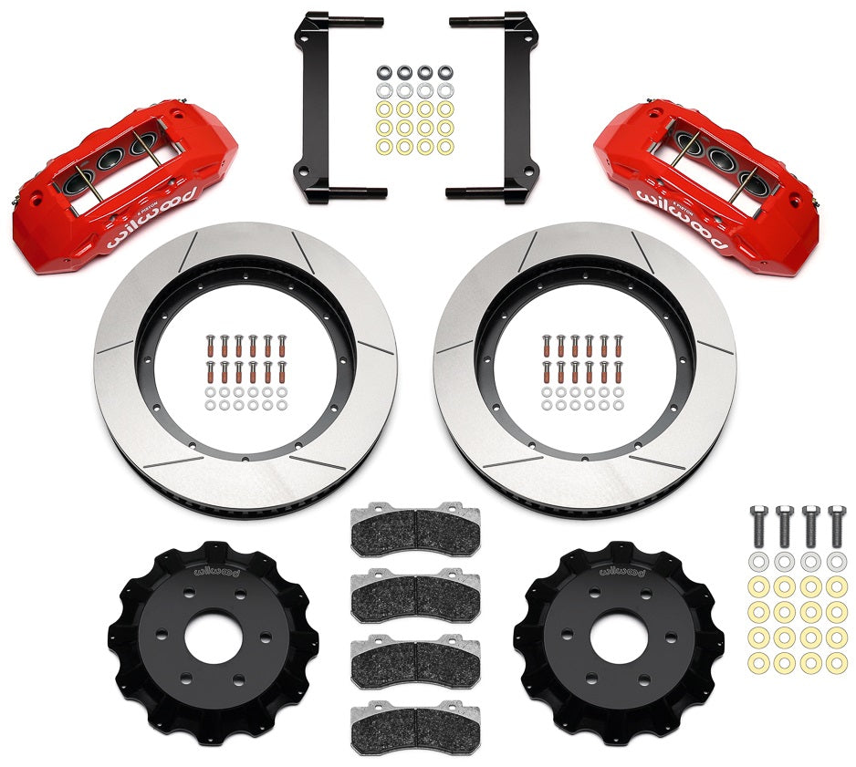 99-18 GM 1500 TRUCK/SUV,FRONT,TX6R 6 PISTON RED CALIPERS,16" ROTORS