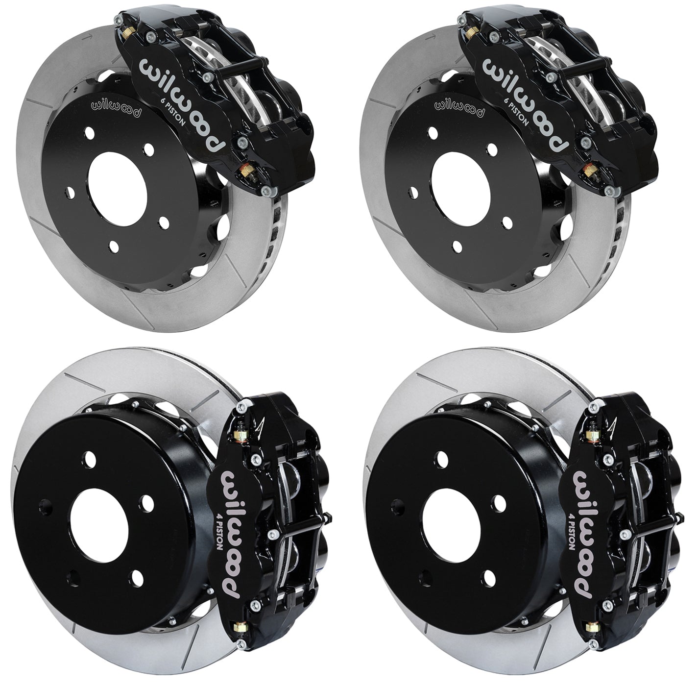 07-18 WRANGLER JK FULL DISC BRAKE KIT,13" ROTORS,BLACK CALIPERS