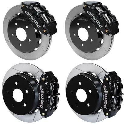 07-18 WRANGLER JK FULL DISC BRAKE KIT,13" ROTORS,BLACK CALIPERS