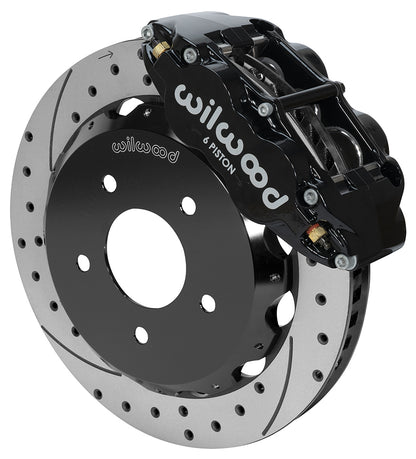 07-18 JEEP WRANGLER JK,FRONT,13" DRILLED ROTORS,BLACK CALIPERS