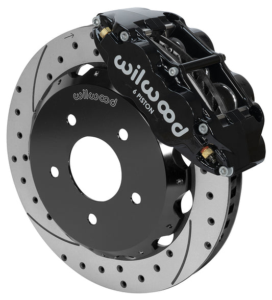 07-18 JEEP WRANGLER JK,FRONT,13" DRILLED ROTORS,BLACK CALIPERS