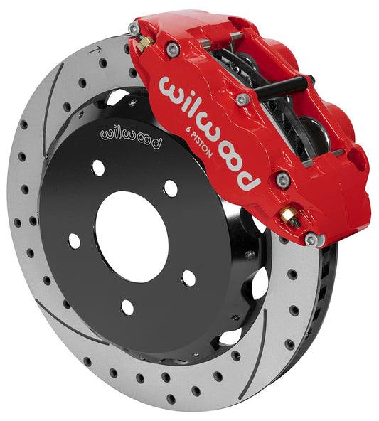 07-18 JEEP WRANGLER JK,FRONT,13" DRILLED ROTORS,RED CALIPERS