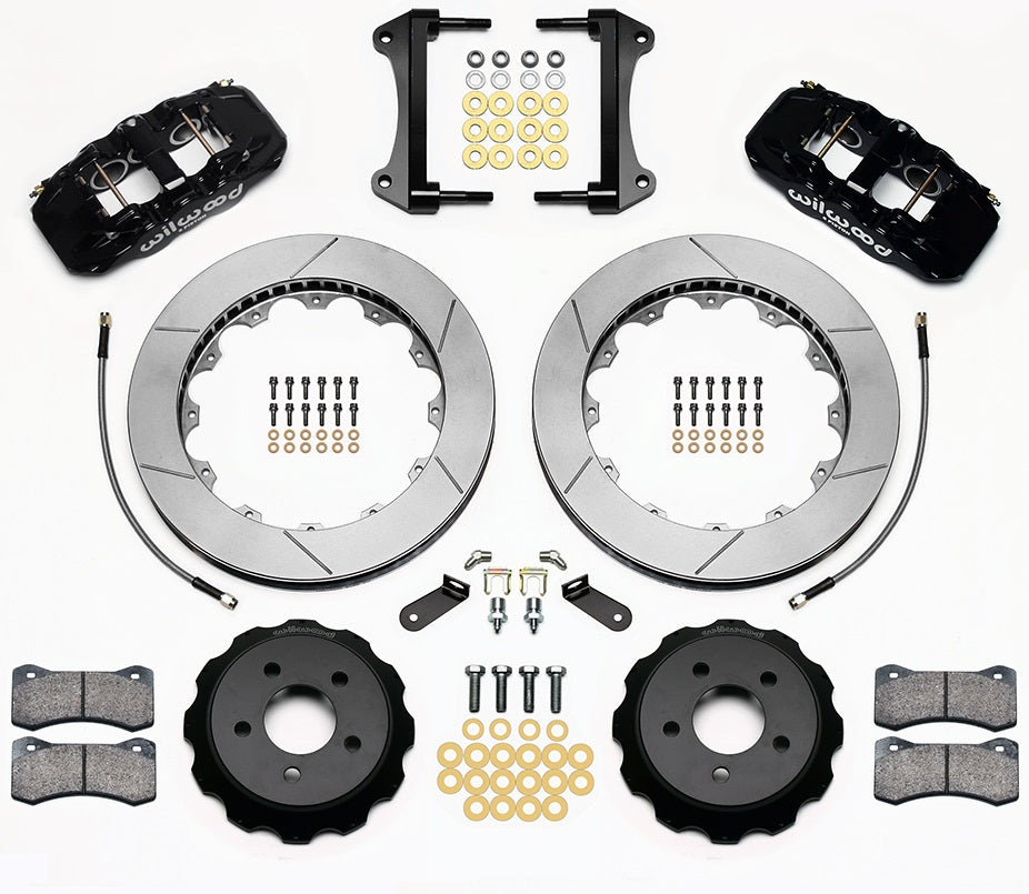 15-23 MUSTANG,FRONT,AERO6 BLACK CALIPERS,15" ROTORS