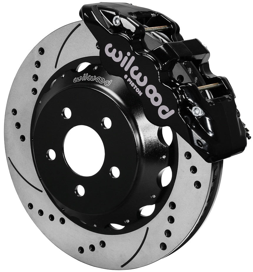 15-23 MUSTANG,FRONT,AERO6 BLACK CALIPERS,15" DRILLED ROTORS