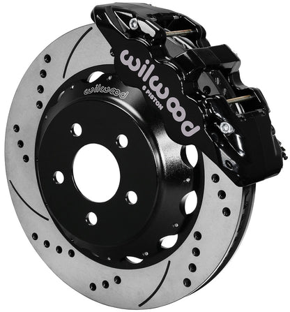 15-23 MUSTANG,FRONT,AERO6 BLACK CALIPERS,15" DRILLED ROTORS