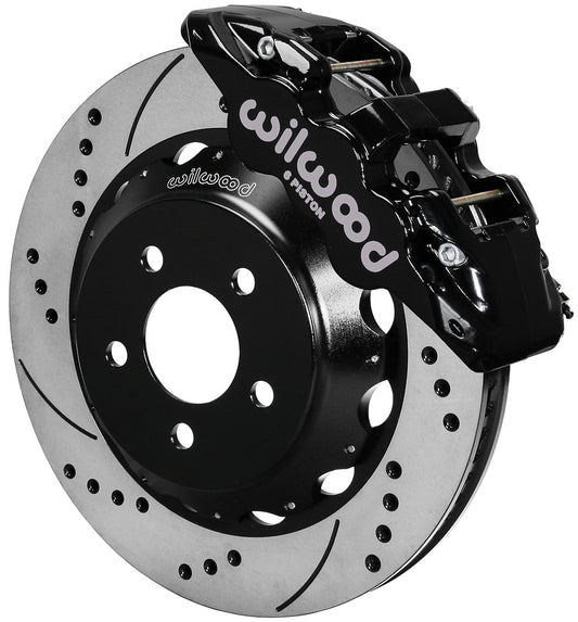 15-23 MUSTANG,FRONT,AERO6 BLACK CALIPERS,15" DRILLED ROTORS