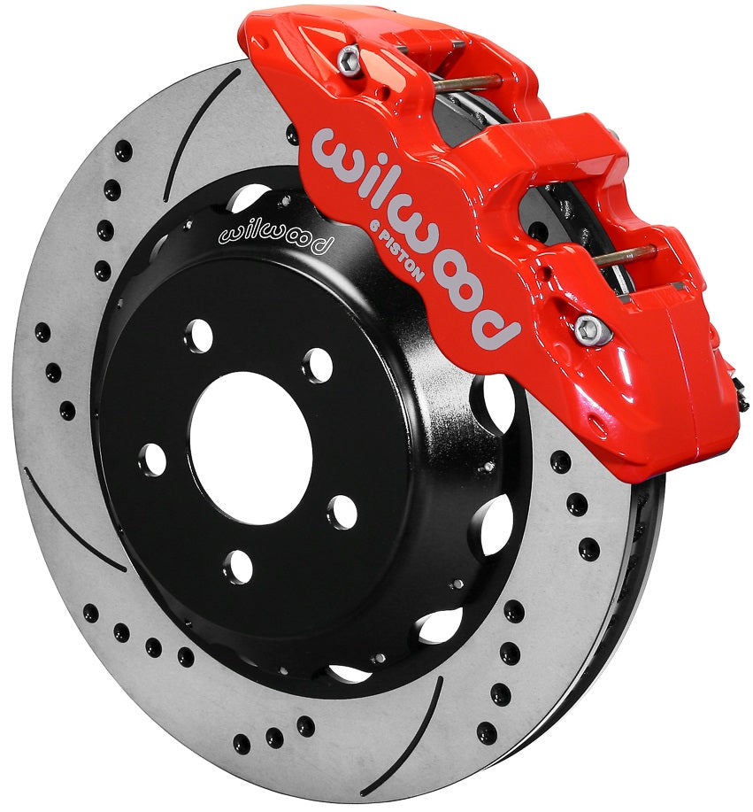 15-23 MUSTANG,FRONT,AERO6 RED CALIPERS,15" DRILLED ROTORS