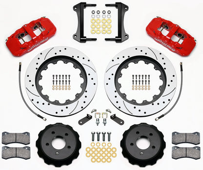 15-23 MUSTANG,FRONT,AERO6 RED CALIPERS,15" DRILLED ROTORS
