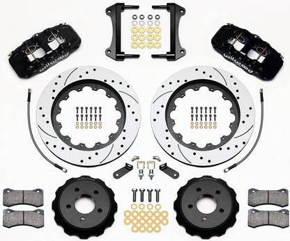 15-23 MUSTANG,FRONT,AERO6 BLACK CALIPERS,15" DRILLED ROTORS