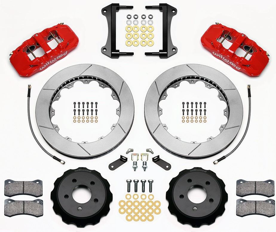 15-23 MUSTANG,FRONT,AERO6 RED CALIPERS,15" ROTORS