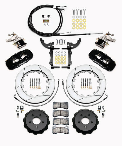 15-23 MUSTANG,REAR PARKING BRAKE,AERO4,MC4 BLACK CALIPERS,14" ROTORS