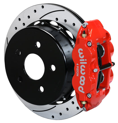 07-18 JEEP WRANGLER JK,REAR,13" DRILLED ROTORS,RED CALIPERS