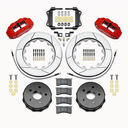 07-18 WRANGLER JK FULL DISC BRAKE KIT,14" ROTORS,RED CALIPERS