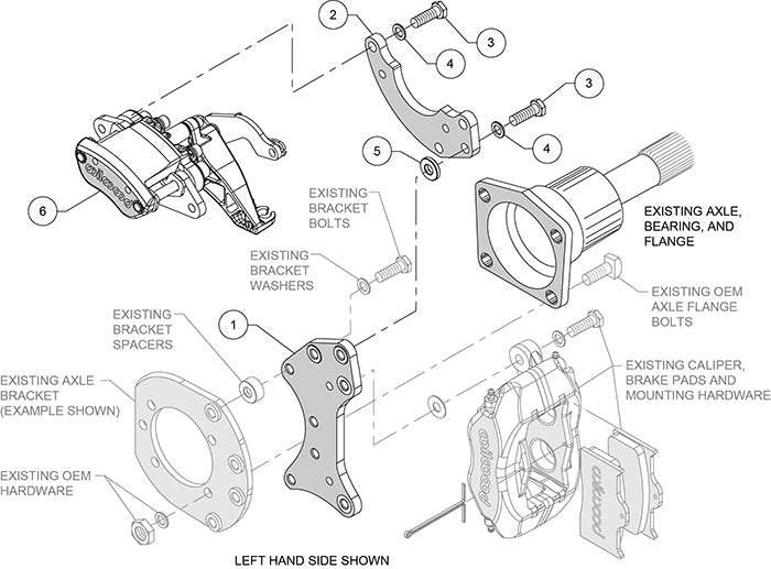MC4 RETROFIT PRO-STREET PB CALIPER SET,B