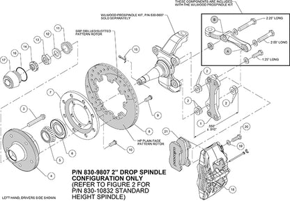 WWE PRO SPINDLE,5x5",FRONT,DP6,12.19"