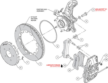 97-13 CORVETTE ROAD RACE KIT,FRONT,14"